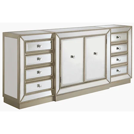 Eight Drawer Two Door Credenza